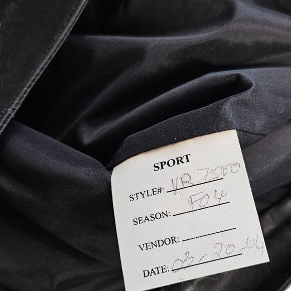 St. John Sport Vintage 100% Leather Straight Boot Pant, TALL INSEAM, Size 6, NWT - Picture 7 of 10